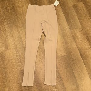 New with tags! Medium Tan Beige Split Leg Stretchy Pants from Forever 21